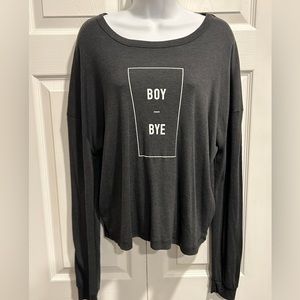 Garage Long Sleeved ‘Boy Bye’ Shirt size L